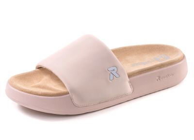 Rieker, lichtgewicht damesslippers, met gevoerde leren binnenzool 