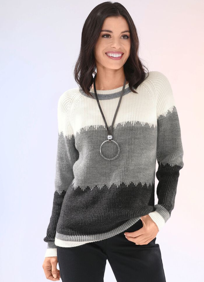 Trui met parelkwastje GRAFIETGRIJS