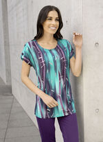 Shirt met zilverfolie print 