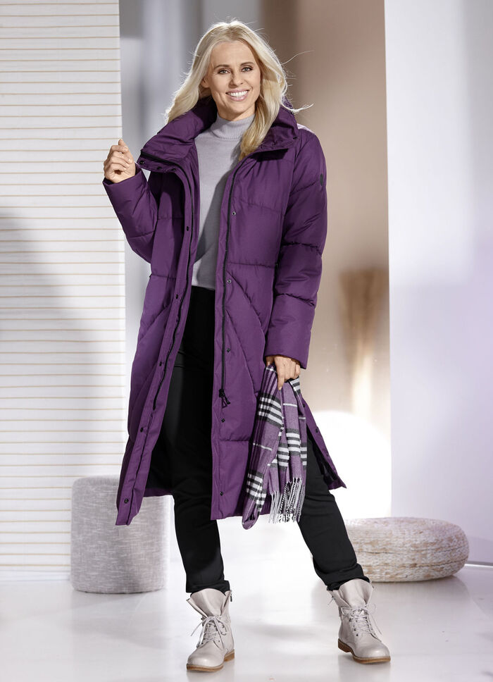 Functionele jas met opbergbare capuchon AMETHYST