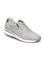 Comfort sneakers met extra imitatiebont binnenzool GRAU
