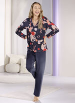 Laurina pyjama, lange broek met elastische tailleband 