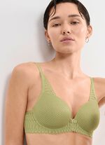 Triumph Aura Spotlight beugelbeha met elastische kant PISTAZIE