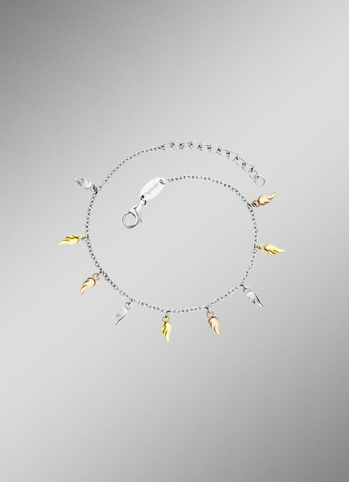 Engelsrufer armband met 9 vleugeltjes 