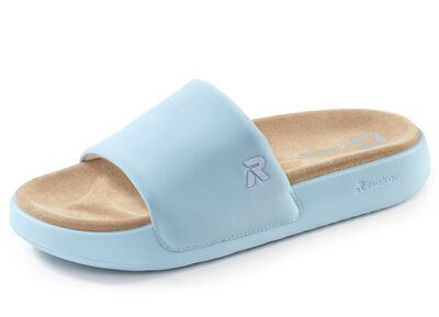 Rieker, lichtgewicht damesslippers, met gevoerde leren binnenzool 