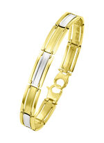 Tweekleurige armband met karabijnsluiting 