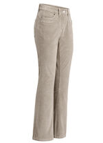 Corduroy broek in trendy bootcut model BEIGE
