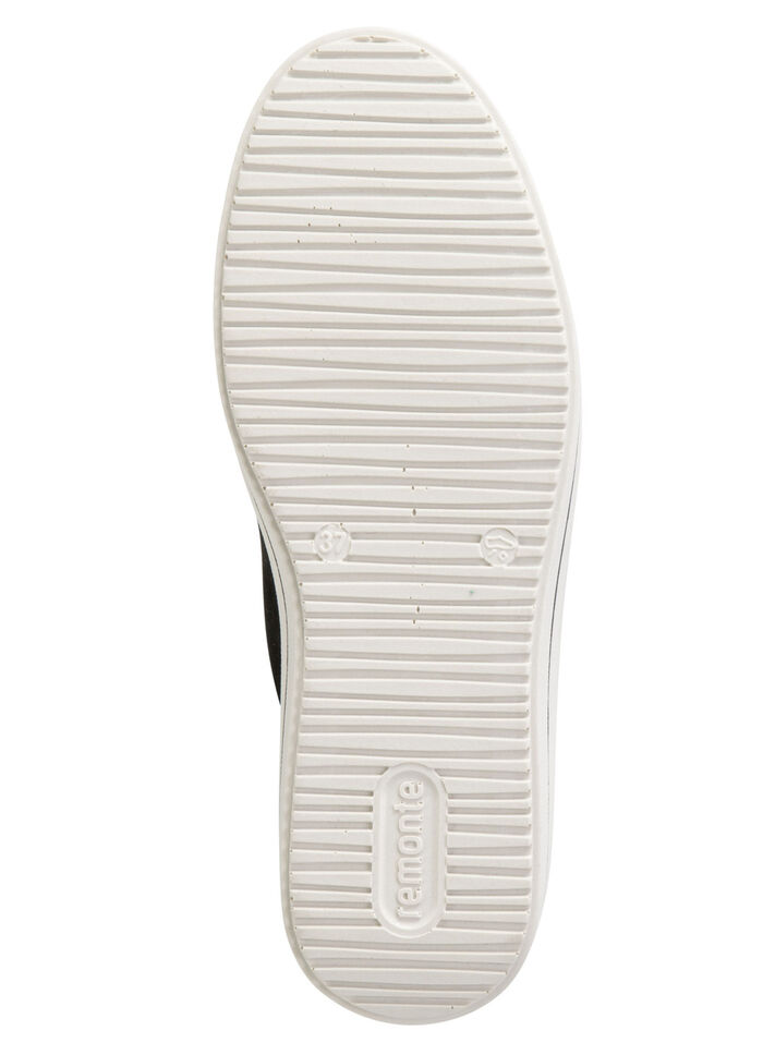 Remonte laarsje met sprankelende decoratieve ketting aan de vetersluiting ZWART