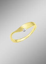 Smaakvolle damesring in bicolor 