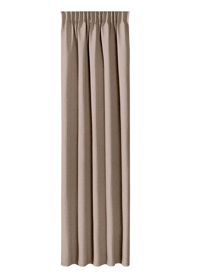 Energiebesparende verduisterende sjaals in linnenlook BEIGE