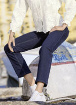 Jeans met elastische tailleband 