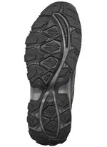 Ademende heren veterschoenen met uitneembaar voetbed GRAFIET