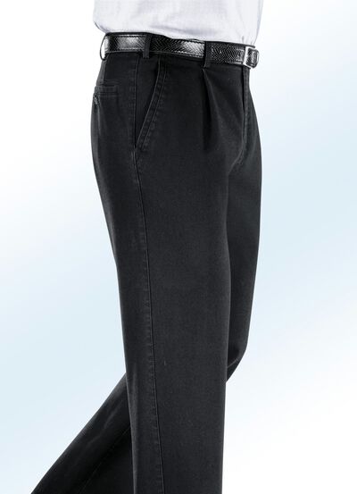 Strijkvrije jeans met riem in 3 kleuren 