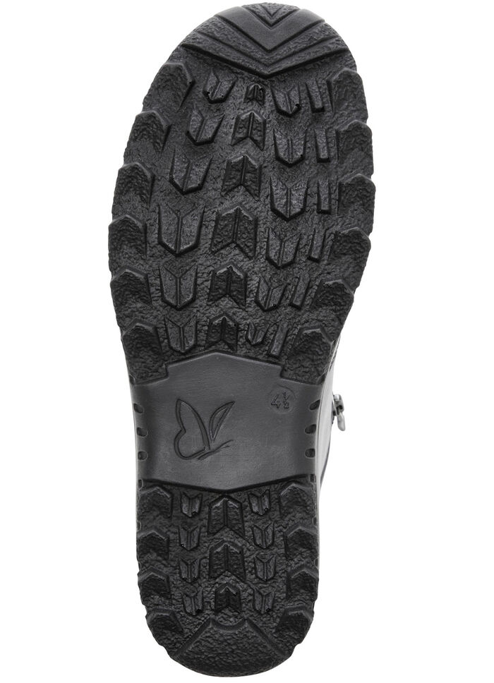 ELENA EDEN, gevoerde dameslaarzen, winterschoenen, breedte H, met rits GRIJS