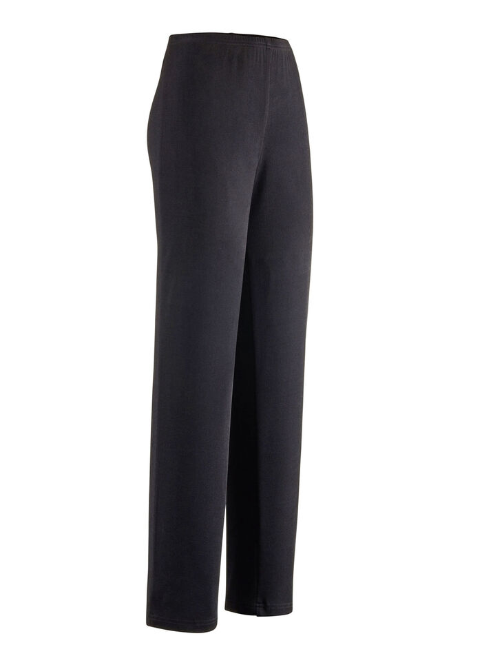 Broek met een nobele glans ZWART