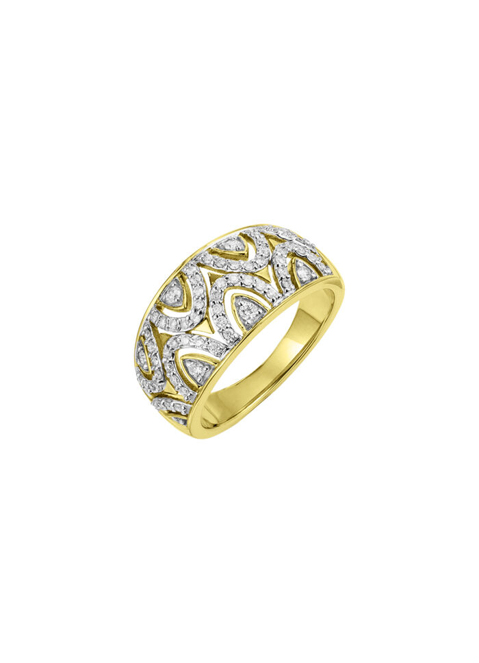 Damesring goud 585/- 