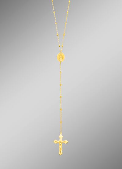 Rozenkrans ankerketting gemaakt van goud 