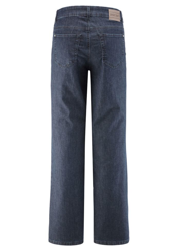 Jeans met modieuze wijde pijpen 