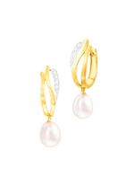 Creoolse oorbellen met zoetwaterparels 