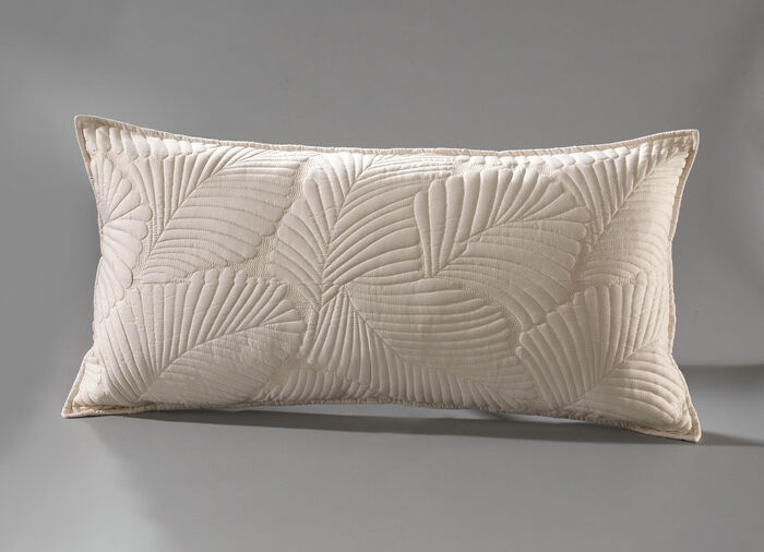 Gezellige sprei en bijpassende kussenslopen CRÈME