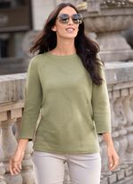 Trui met paillettendecoratie 