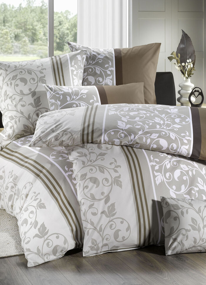 Zachte renforcé beddengoedset van Florella BEIGE
