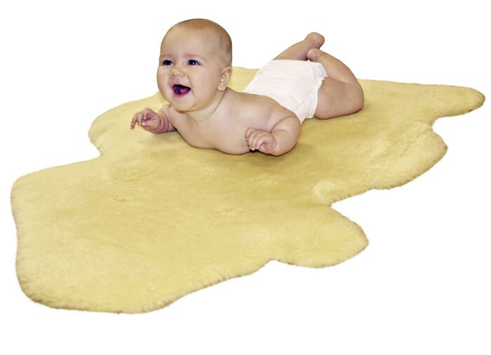 Baby lamsvacht gemaakt van merinolamvacht van hoge kwaliteit 
