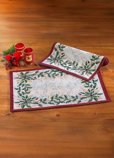 2-delige placemat in tapijtkwaliteit 