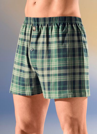 Set van vier boxershorts met elastische tailleband 