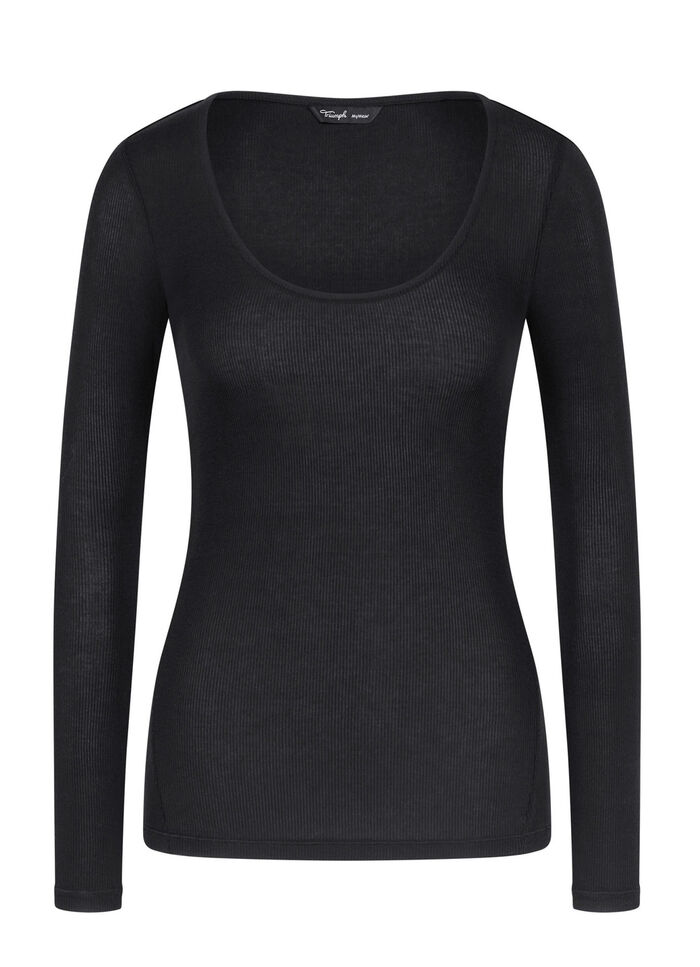 Triumph shirt met lange mouwen SCHWARZ