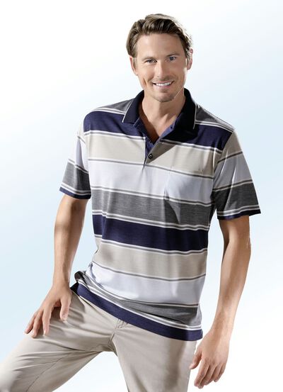 Poloshirt met korte knoopsluiting 