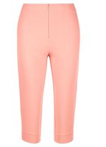 Capribroek met comfortabele elastische tailleband 