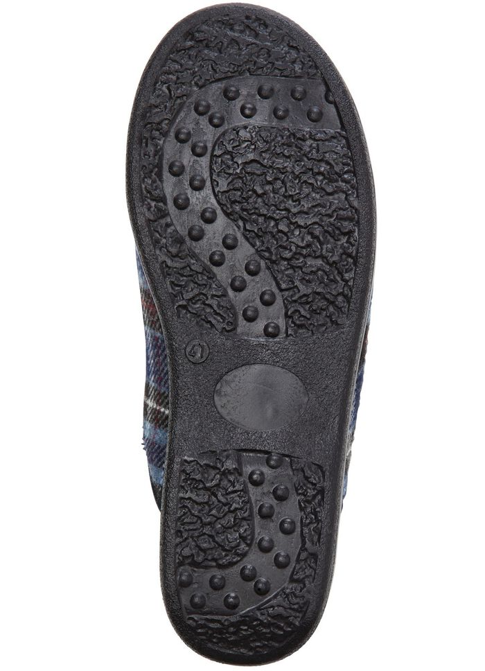 Tweepak gevoerde herenpantoffels met wol 