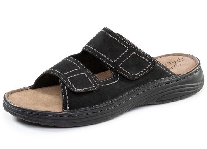 GINO GALANTE, klassieke herenmuiltjes, met klittenbandsluiting 