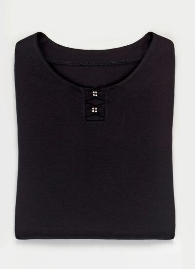 Shirt met strassteentjes in 2 kleuren 