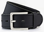 Klassieke herenriem, gemaakt van leer, 4 cm breed SCHWARZ