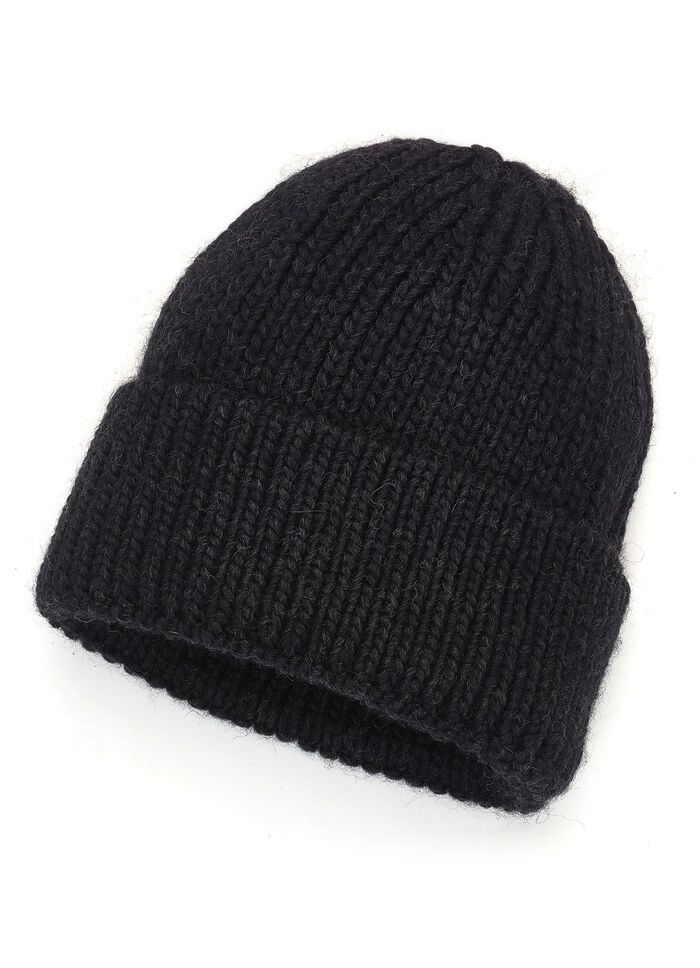 Trendy dameshoed, met omslag ZWART