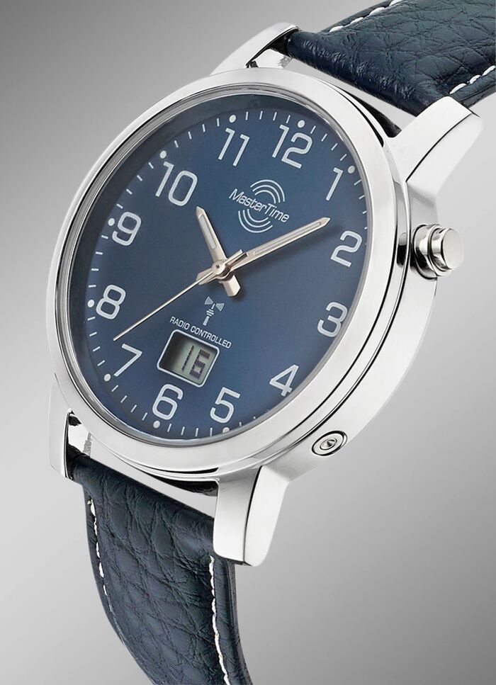 Prachtig leren herenpolshorloge 