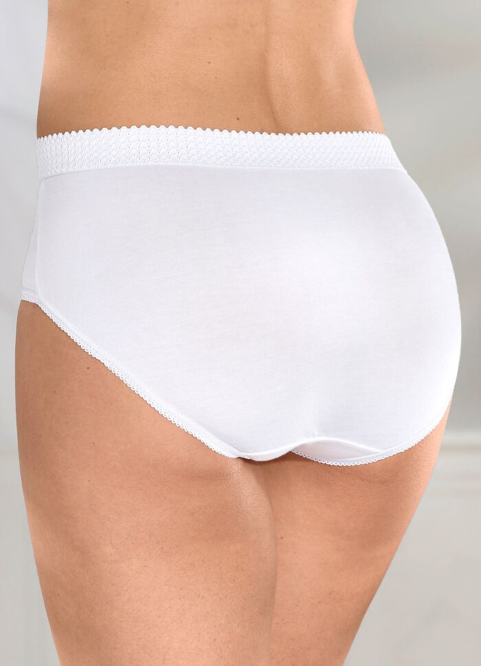 Zes stuks onderbroeken met elastische pijpjes 