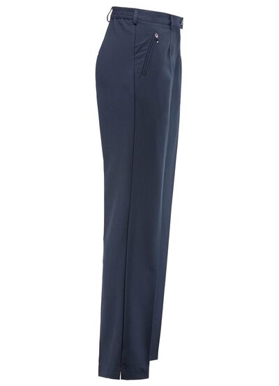 Broek met ritsen aan de zijzakken 