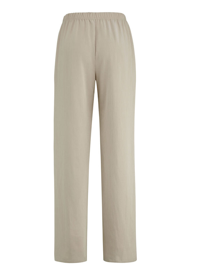 Broek met comfortabel wijd model BEIGE