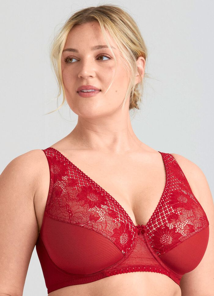 Miss Mary beugelbeha met elastische kanten bloemenprint 