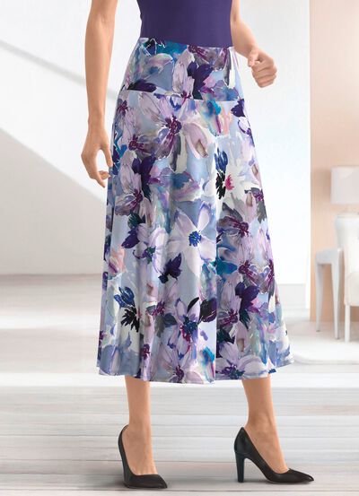 Rok met bloemenmotief 