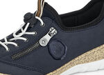 Rieker, sportieve damessneakers, met MemoSoft binnenzool DONKERBLAUW