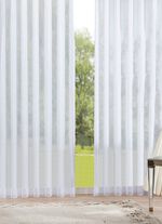 Klassiek rolgordijn met fijne strepen en fantasiegaren 