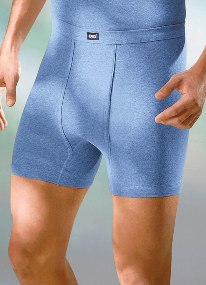 Set van vier onderbroeken van fijne ribstof, met gulp 