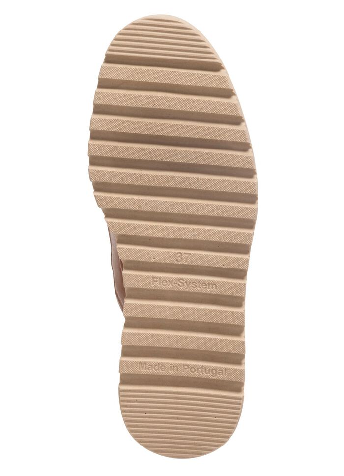 Mocassin-enkellaarzen van ELENA EDEN COGNAC