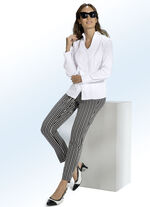 Blouse met kelkkraag 