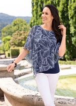 Poncho tuniek met ge&iuml;ntegreerde top 