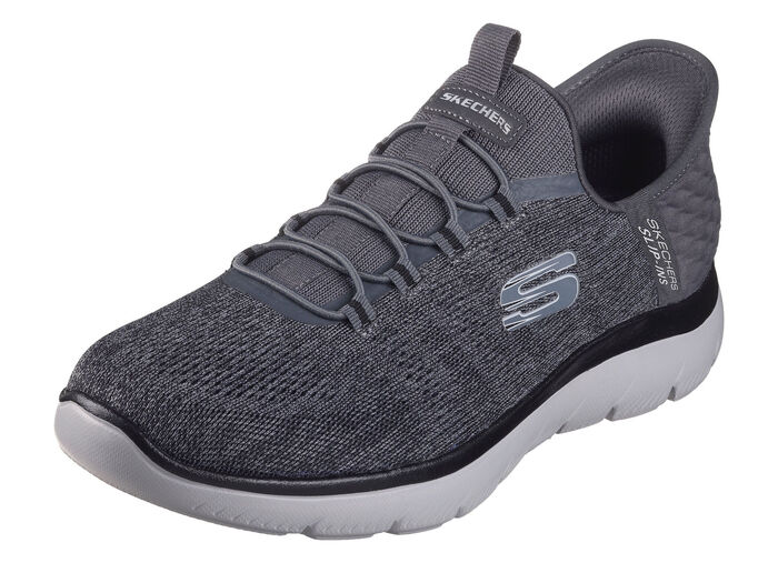SKECHERS, herensneakers, met gegoten instaphak ANTHRAZIT